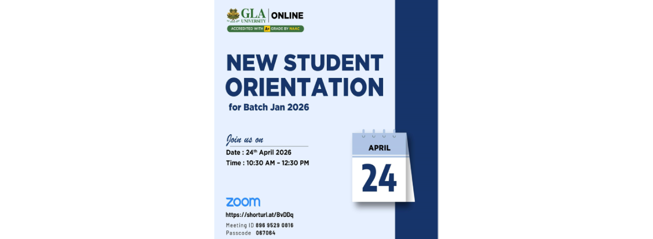 New Student Orientation – Jan 2026 Batch