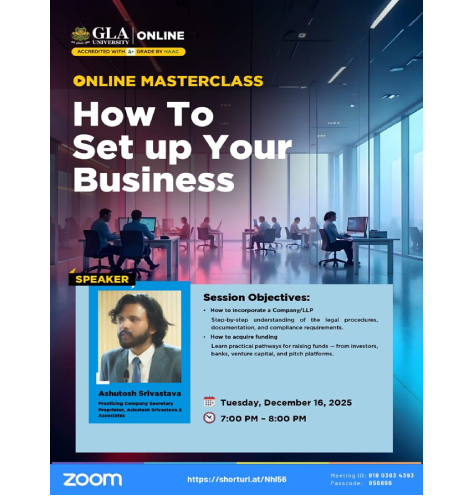 Masterclass on: How to Set Up Your Business